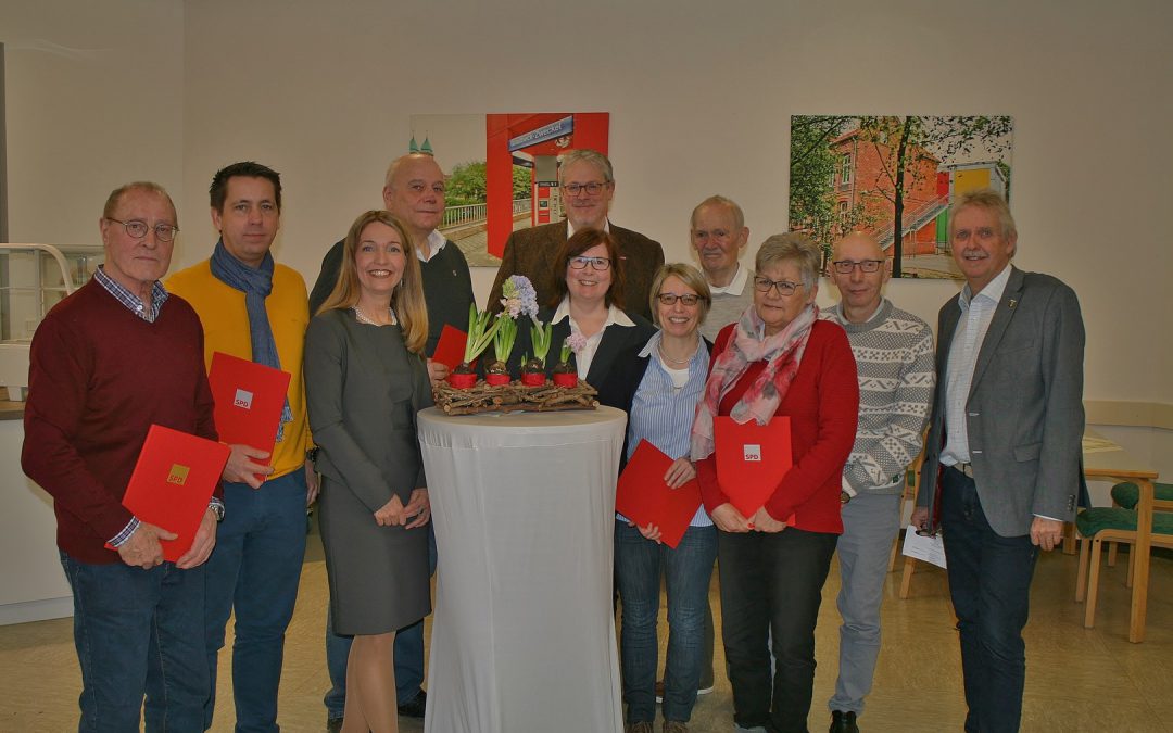 Fröhliche Jubilarfeier heute in der AWO Zweckel mit Bürgermeisterkandidatin Bettina Weist